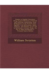 Studies in English Literature