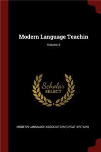 Modern Language Teachin; Volume 9