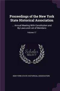 Proceedings of the New York State Historical Association