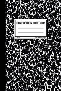 Unruled Composition Notebook