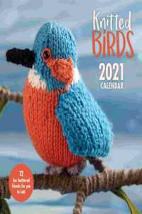 KNITTED BIRDS SQUARE WALL CALENDAR 2021