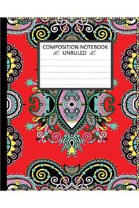 Unruled Composition Notebook 8