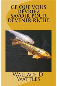 Ce que vous devriez savoir pour devenir riche