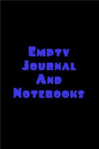 Empty Journal And Notebook