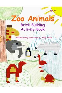 Zoo Animals - Brick Building Activity Book