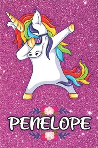Penelope - Dabbing Unicorn Notebook