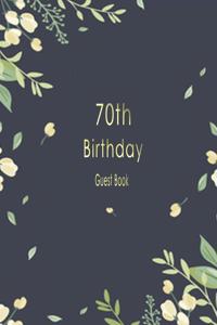 Guest book retirement and 70th birthday