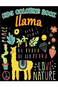 KIDS COLORING BOOK llama