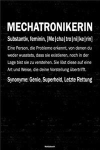 Mechatronikerin Notizbuch