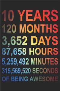 10 Years Of Being Awesome