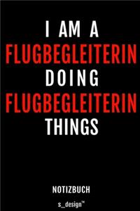 Notizbuch für Flugbegleiter / Flugbegleiterin