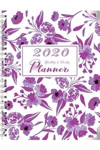 2020 Monthly and Weekly Planner