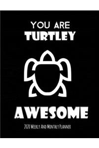 You Are Turtley Awesome 2020 Weekly And Monthly Planner