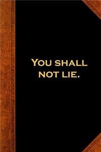 2020 Weekly Planner Religious Modern Wording 8th Commandment Vintage Style