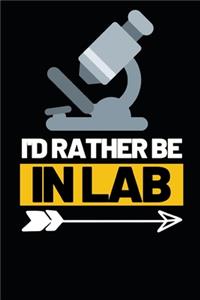 I'd Rather Be In Lab