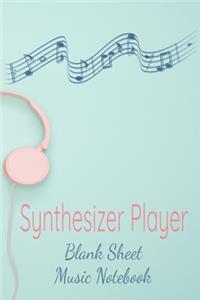 Synthesizer Player Blank Sheet Music Notebook