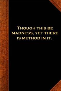 2019 Daily Planner Shakespeare Quote Madness Method 384 Pages
