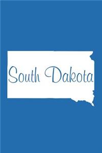 South Dakota - Cobalt Blue Blank Notebook