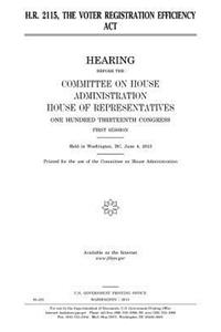 H.R. 2115, the Voter Registration Efficiency Act