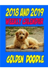 2018 and 2019 Weekly Calendar Golden Doodle