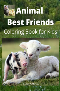 Animal Best Friends Coloring Book for Kids