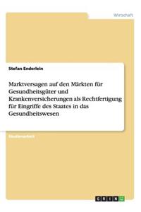 Marktversagen Auf Den Märkten Für Gesundheitsgüter Und Krankenversicherungen ALS Rechtfertigung Für Eingriffe Des Staates in Das Gesundheitswesen