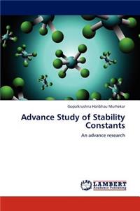Advance Study of Stability Constants
