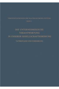 Unternehmerische Verantwortung in Unserer Gesellschaftsordnung