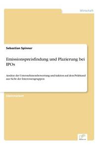 Emissionspreisfindung und Plazierung bei IPOs