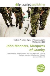 John Manners, Marquess of Granby