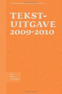 Tekstuitgave 2009-2010