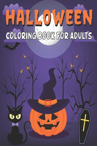 Halloween coloring book for adults