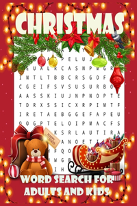 Christmas Word Search for Adults and Kids