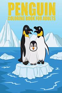 Penguin coloring book for adults