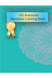 105 Awesome Mandalas Coloring Book