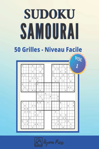 Sudoku Samourai - 50 Grilles - Niveau Facile