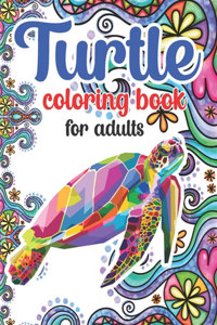 Turtle Coloring Book For Adults