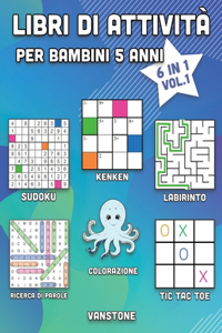 Libri di attività per bambini 5 anni