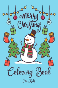 Merry Christmas Coloring Book For Kids