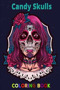 Candy Skulls Coloring Book