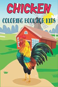 Chicken Coloring Book For Kids