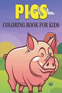 Pigs Coloring Book For Kids