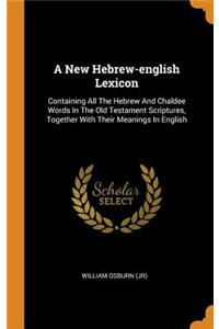 A New Hebrew-English Lexicon