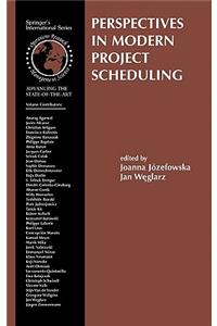 Perspectives in Modern Project Scheduling