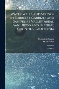 Water Wells and Springs in Borrego, Carrizo, and San Felipe Valley Areas, San Diego and Imperial Counties, California