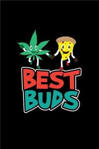 Best Buds: Weed Review Journal - Best Buds Weed Pizza Black Dope Fun-ny Marijuana Stoner Gift - Black Cannabis, Marijuana, Strain, Grow, Taste, Rating, Record,