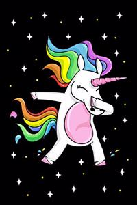 Funny dabbing unicorn dab dance fans journal