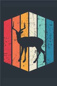 Vintage Deer Notebook - Gift for Deer Lovers - Retro Deer Journal - Deer Diary for Boys and Girls