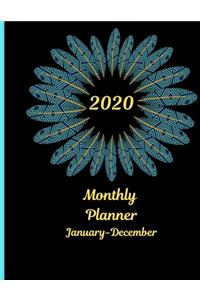 2020 Monthly Planner January - December
