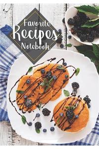 Favorite Recipes Notebook
